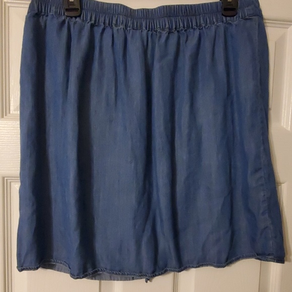 JEAN RUFFLE SKIRT - Picture 2 of 2